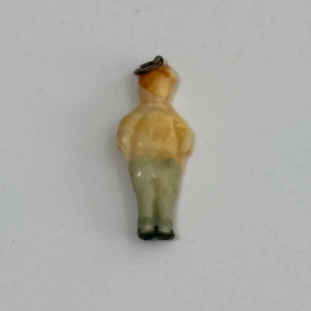 Unbranded Miniature Boy Charm Vintage Tiny Figurine OS Multi Celluloid